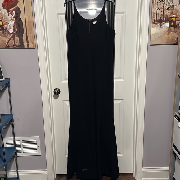 Dress the Population Deep V-Back Side Slit Iris Maxi Dress Black Size XXL - Picture 7 of 12